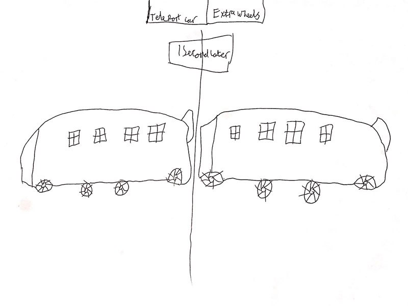 Illustration for article titled These Kids' Drawings Are The Best Future Cars Yet